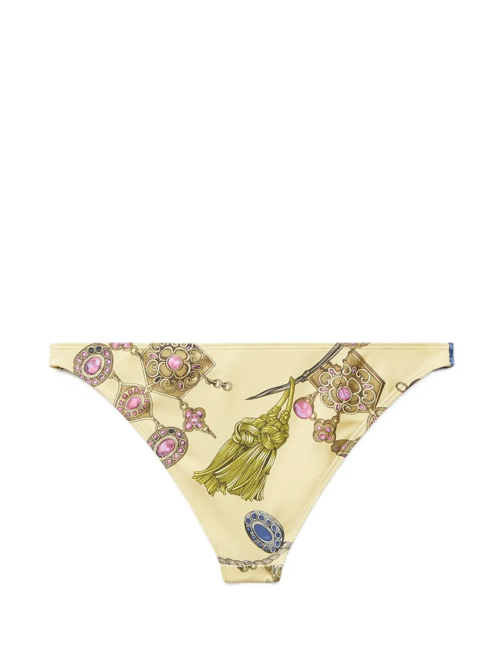 Versace Bikinislip met decoratieve print Geel