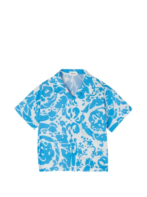 Versace printed cotton-poplin shirt