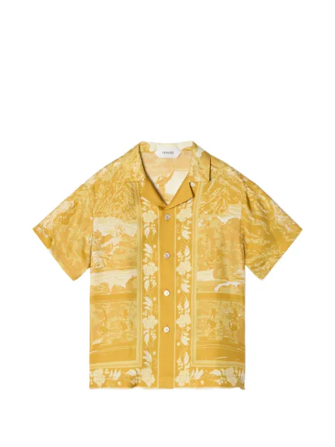 Versace printed silk twill shirt