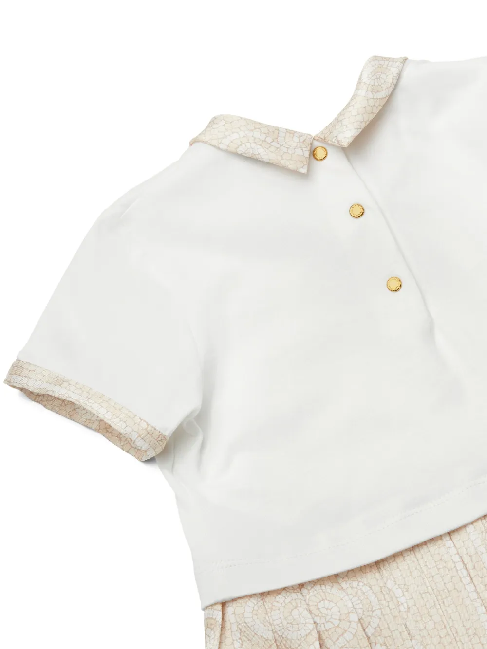  Versace Vestido Estampado - Blanco 