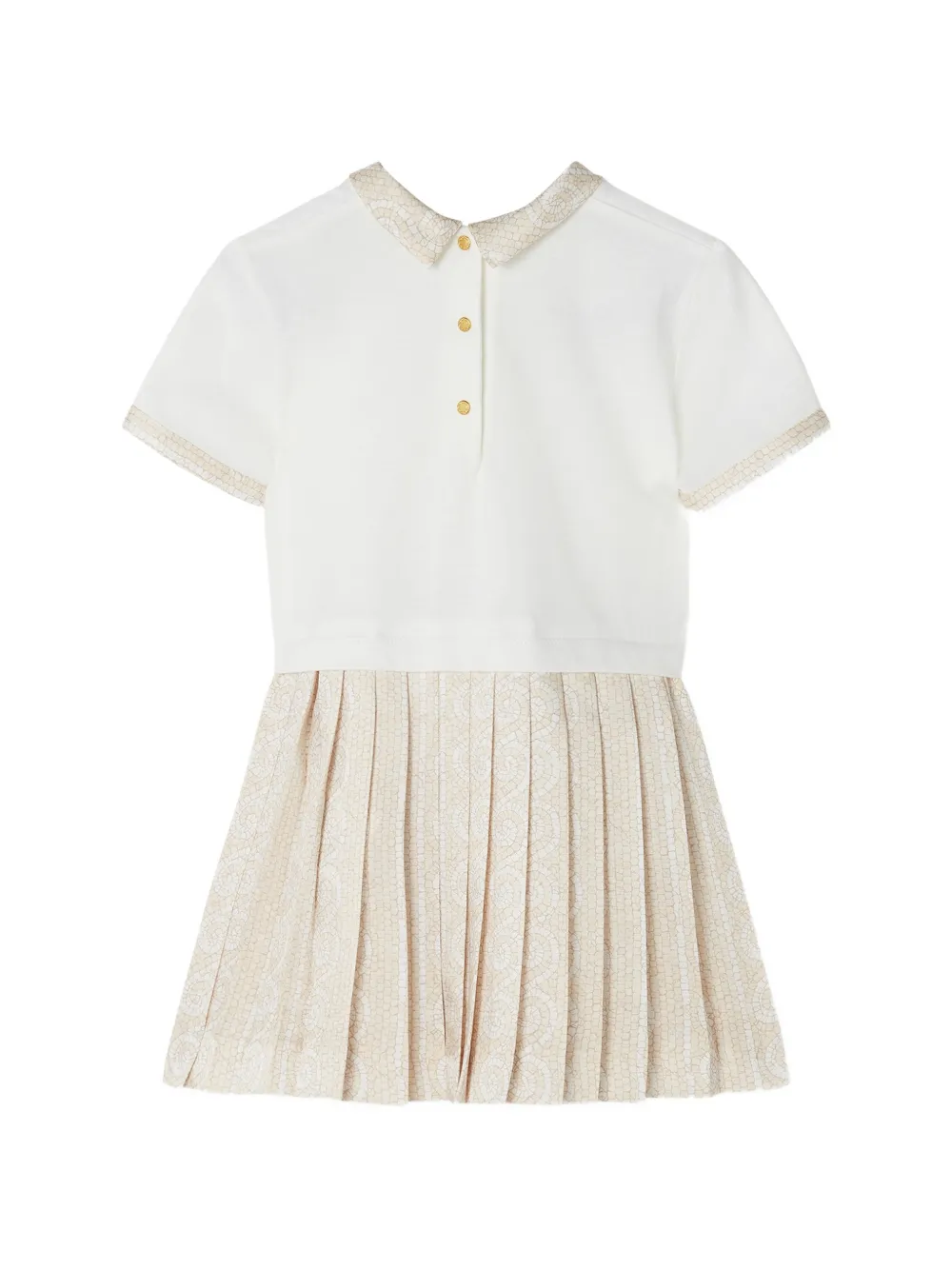  Versace Vestido Estampado - Blanco 