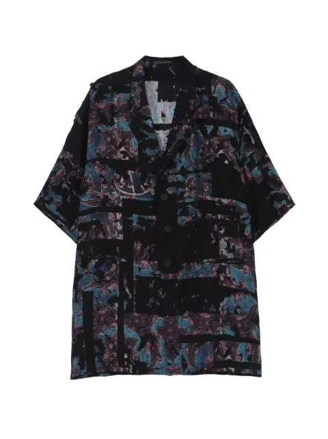Yohji Yamamoto patterned silk jacket