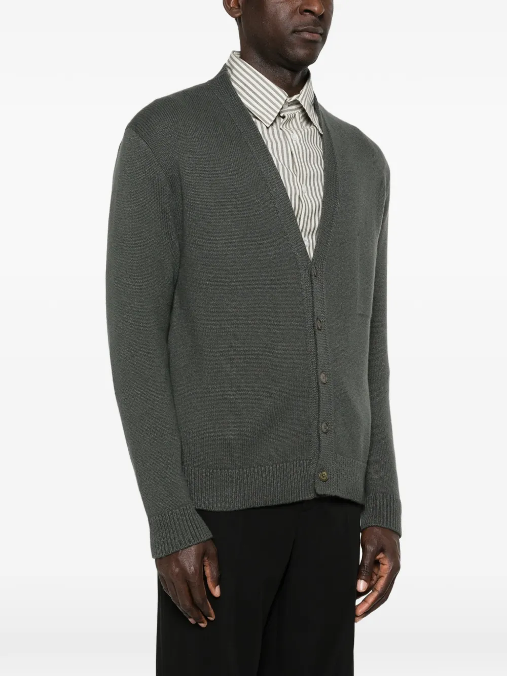 The Row Vest met V-hals en knoop Grijs