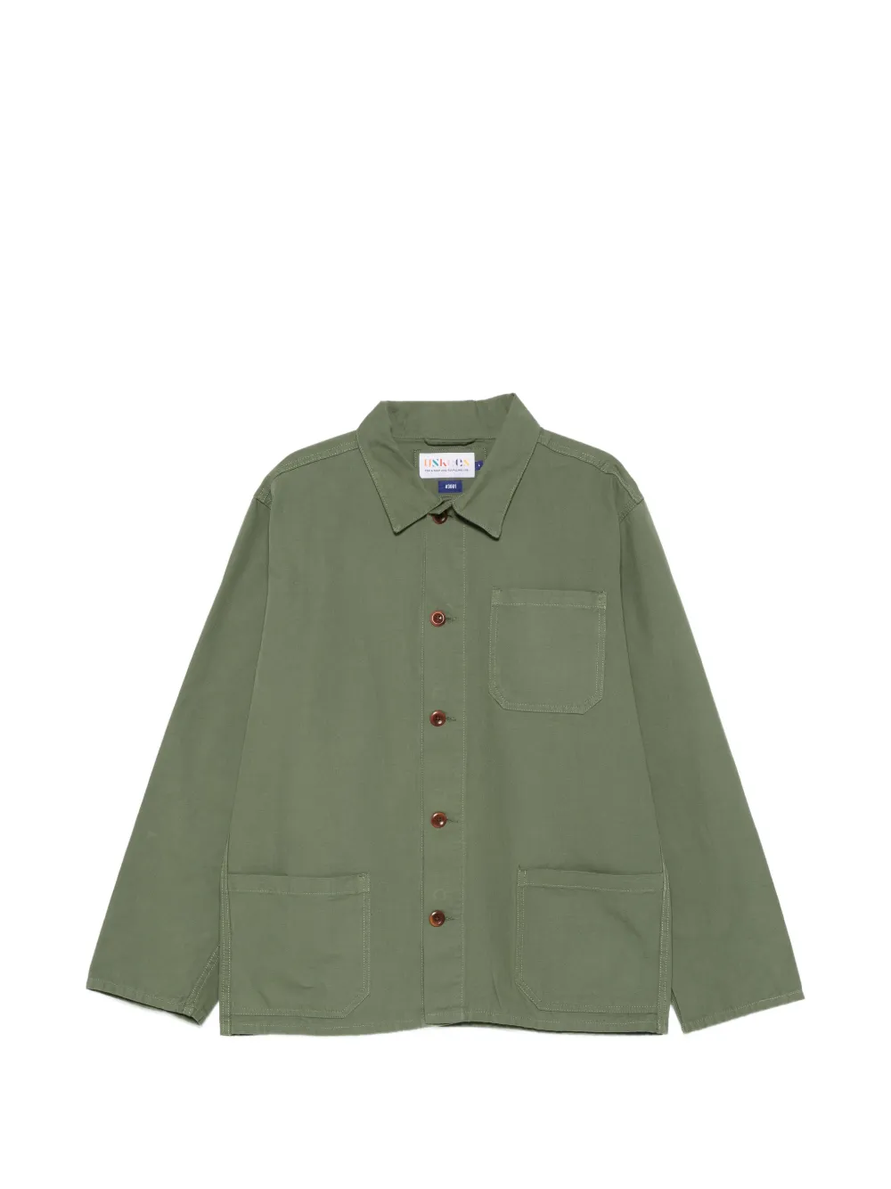 USKEES button pocket jacket - Verde