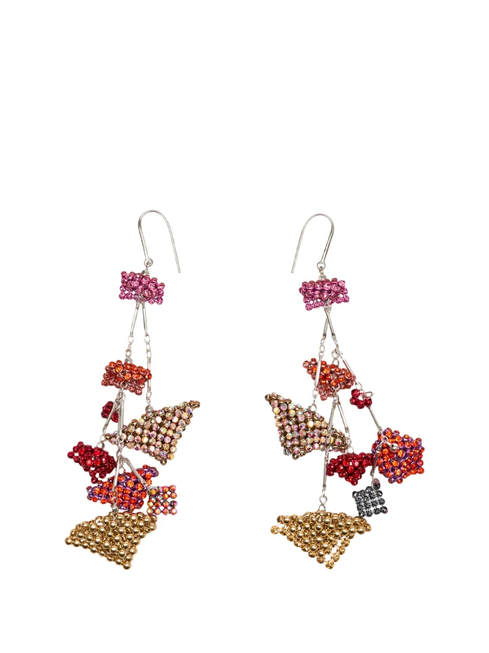  Isabel Marant Beaded Drop Earrings - Silver 