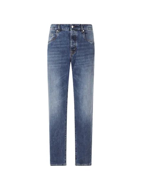 Department 5 faded-effect straight-leg jeans