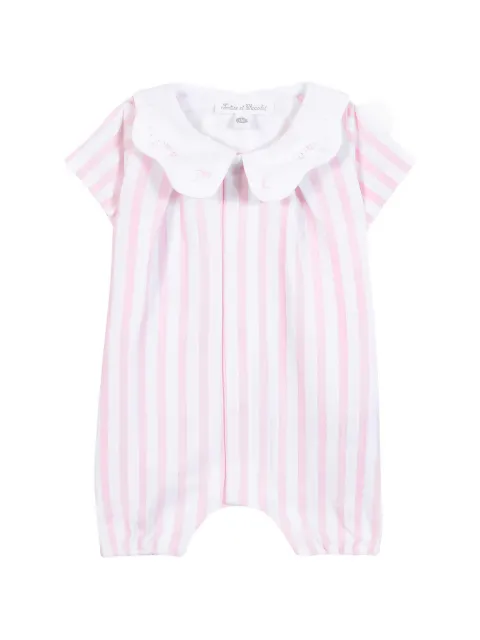 Tartine Et Chocolat striped embroidered romper