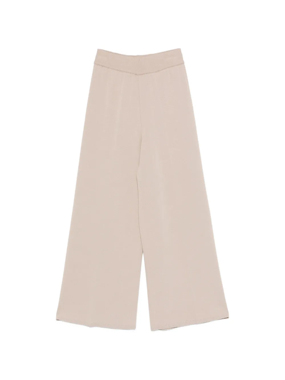 Neera ribbed wide-leg trousers - Toni neutri