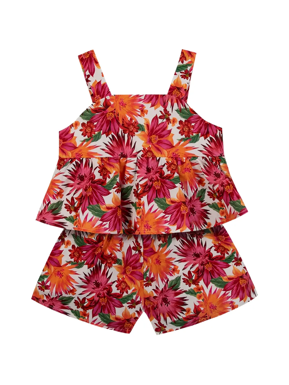 Tartine Et Chocolat floral-print short set - Bianco