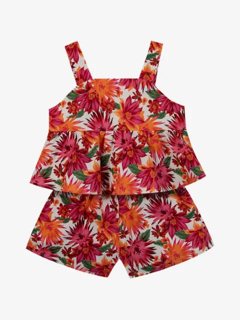 Tartine Et Chocolat floral-print short set