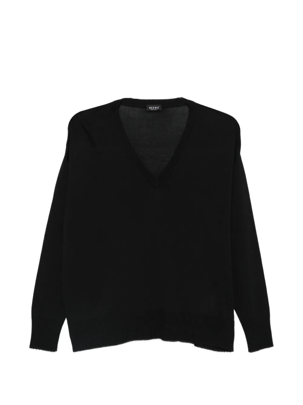 Neera V-neck top - Nero