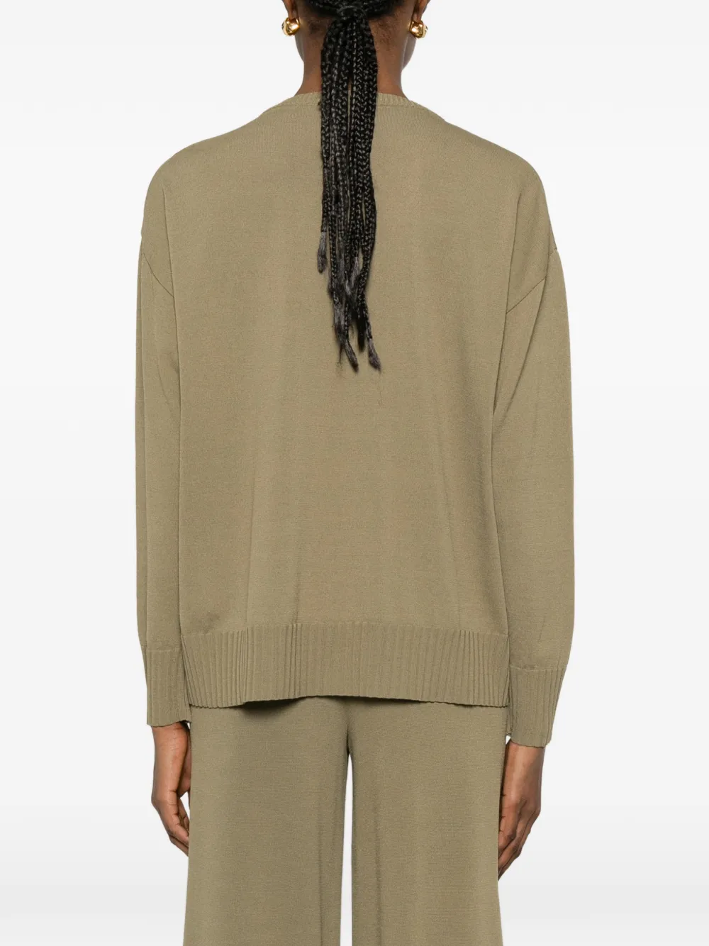 Neera T-shirt met V-hals Groen