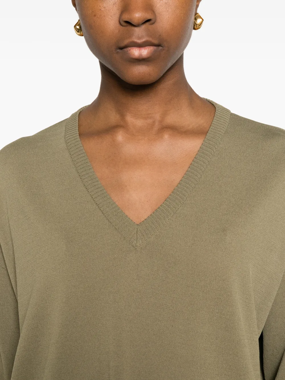 Neera T-shirt met V-hals Groen