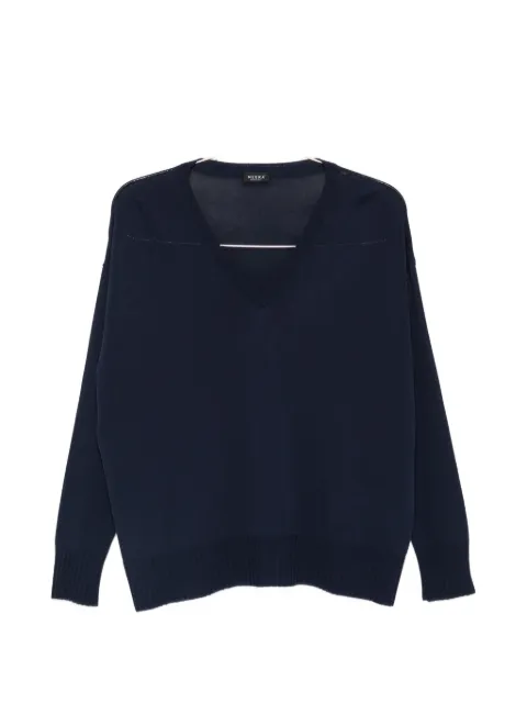 Neera V-neck long-sleeved top