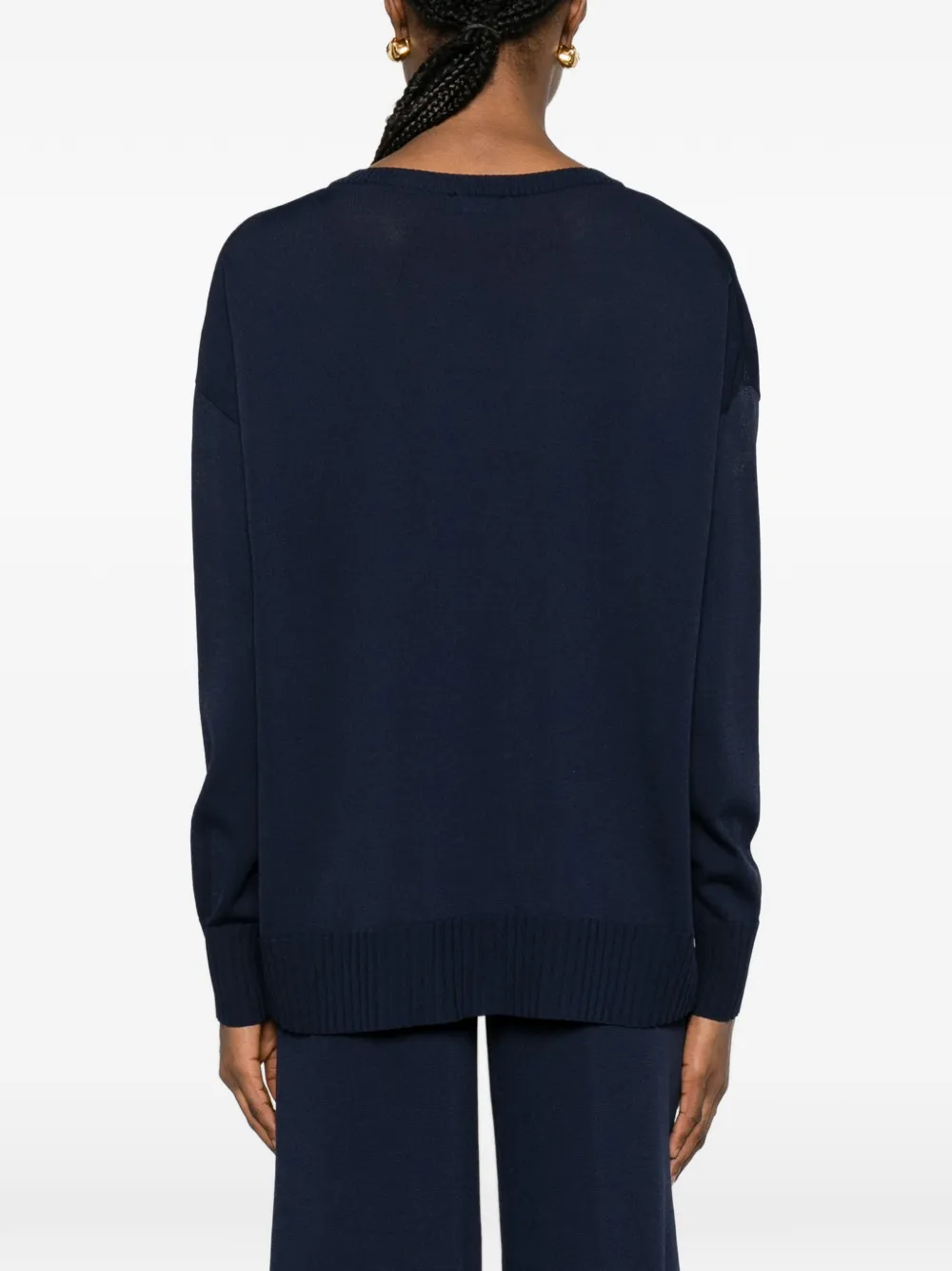 Neera Top met V-hals Blauw