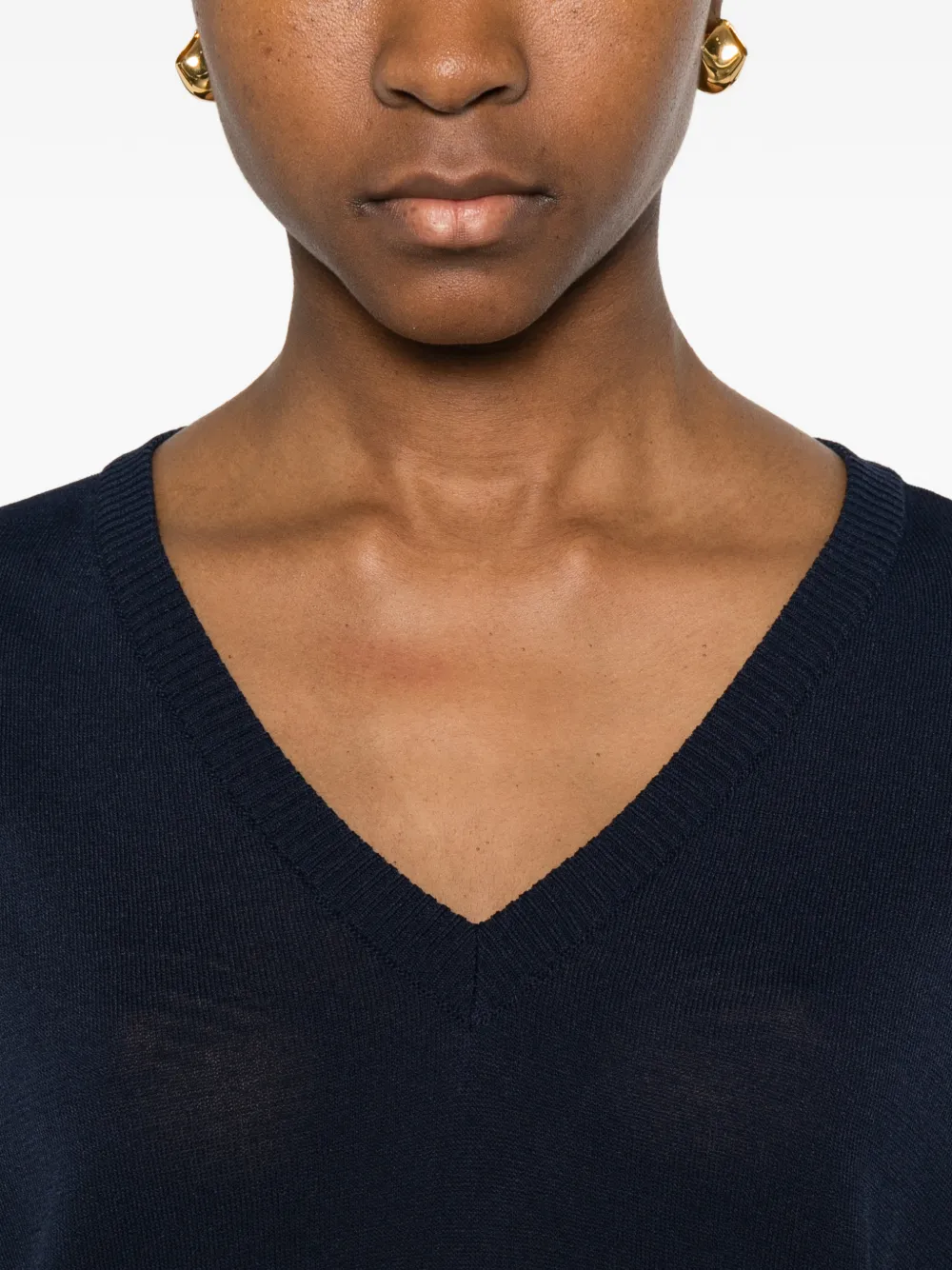Neera Top met V-hals Blauw