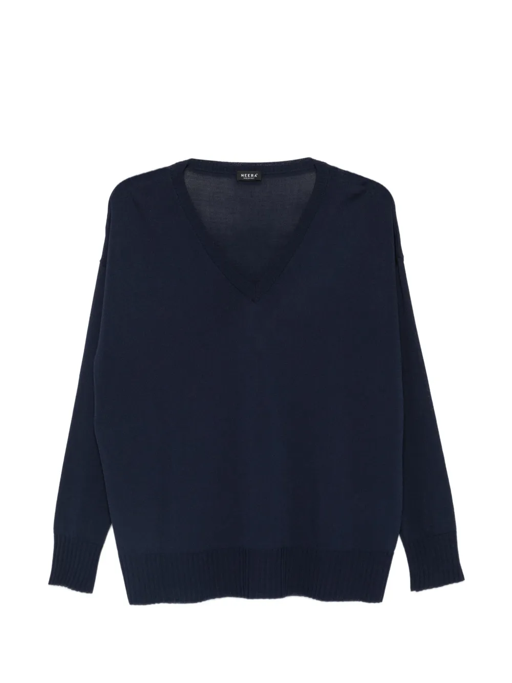 Neera V-neck long-sleeved top - Blu