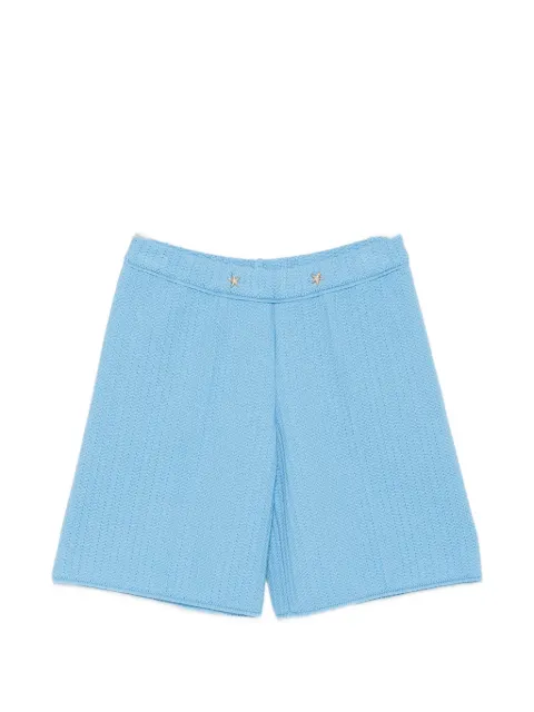 Neera star-motif textured shorts