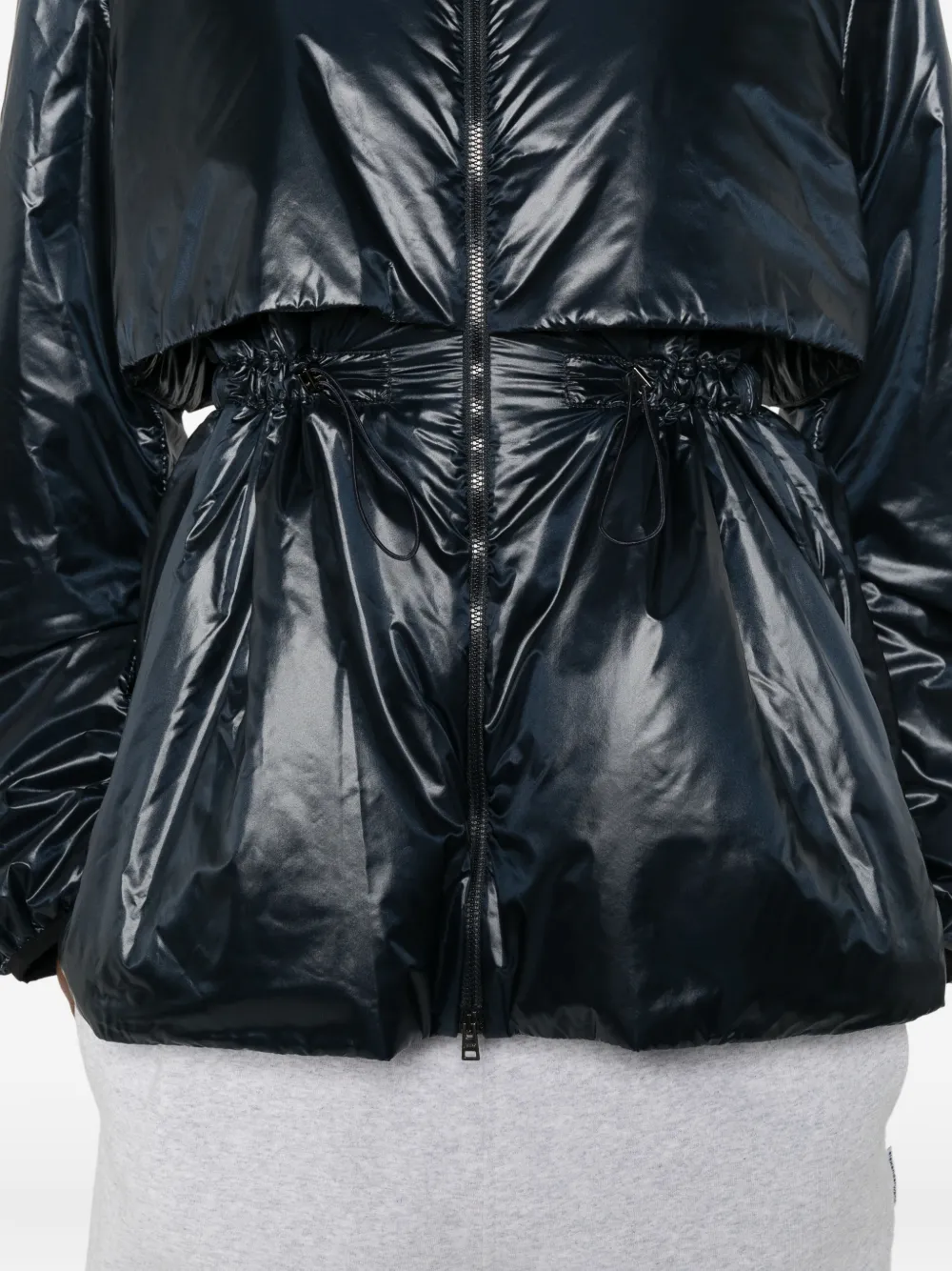 Herno Jack met capuchon en trekkoordtaille Blauw
