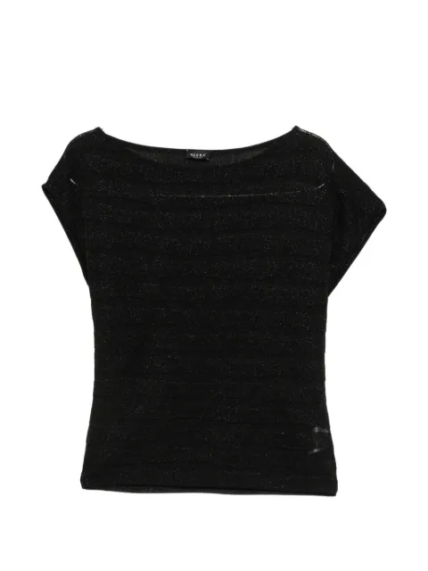 Neera boat-neck knitted top