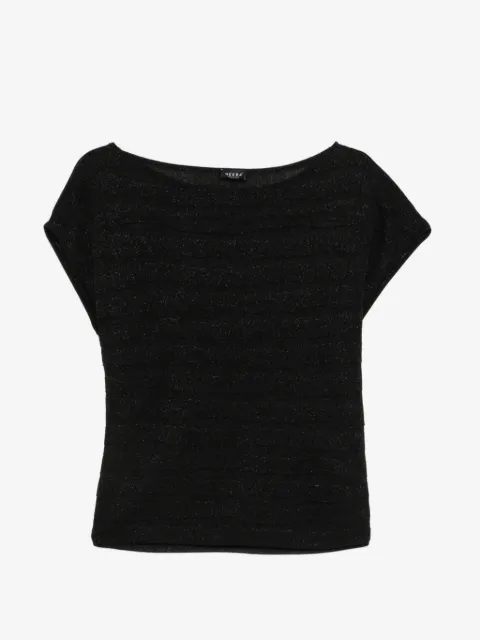 Neera boat-neck knitted top
