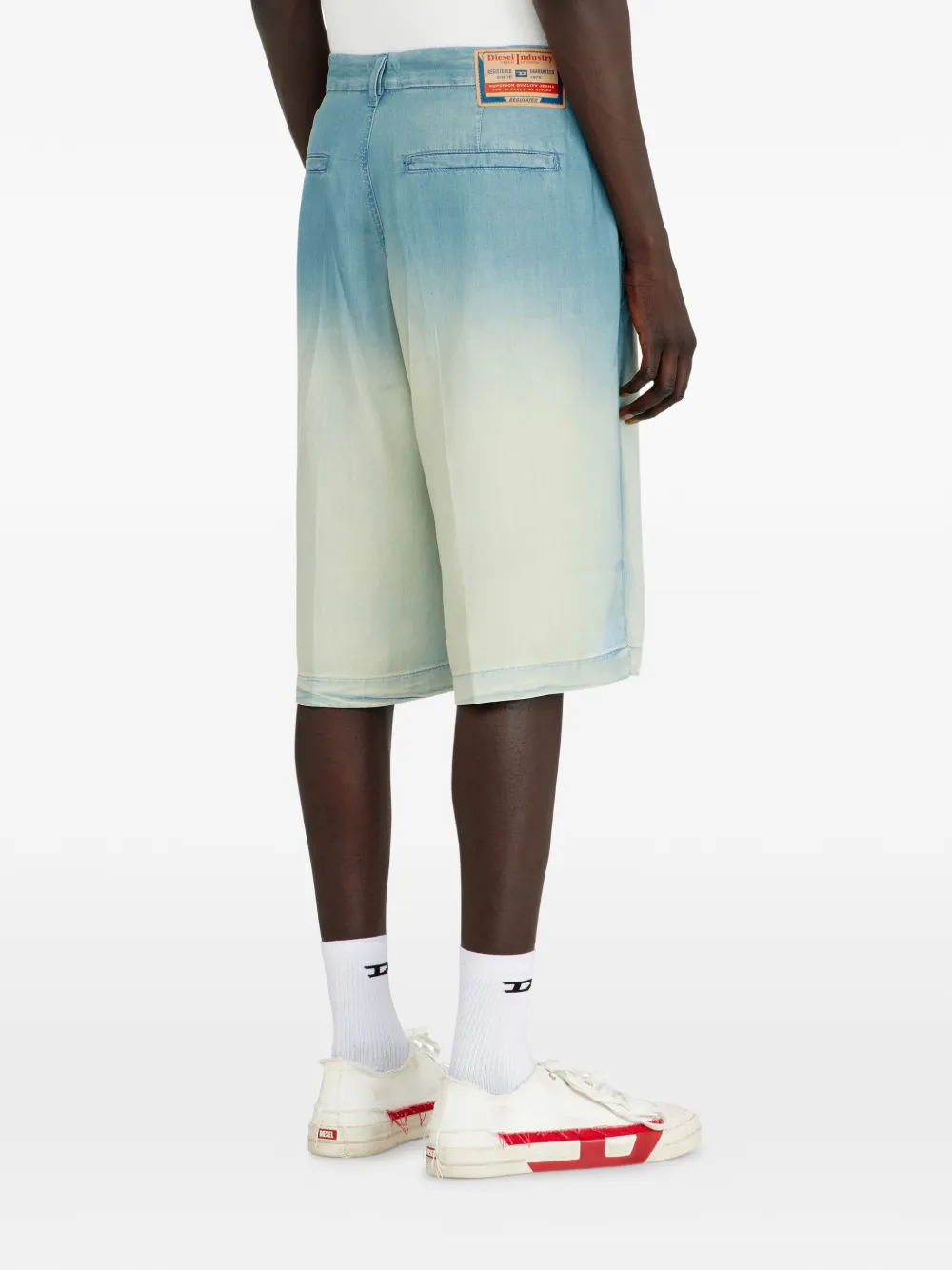 Diesel Denim shorts Blauw