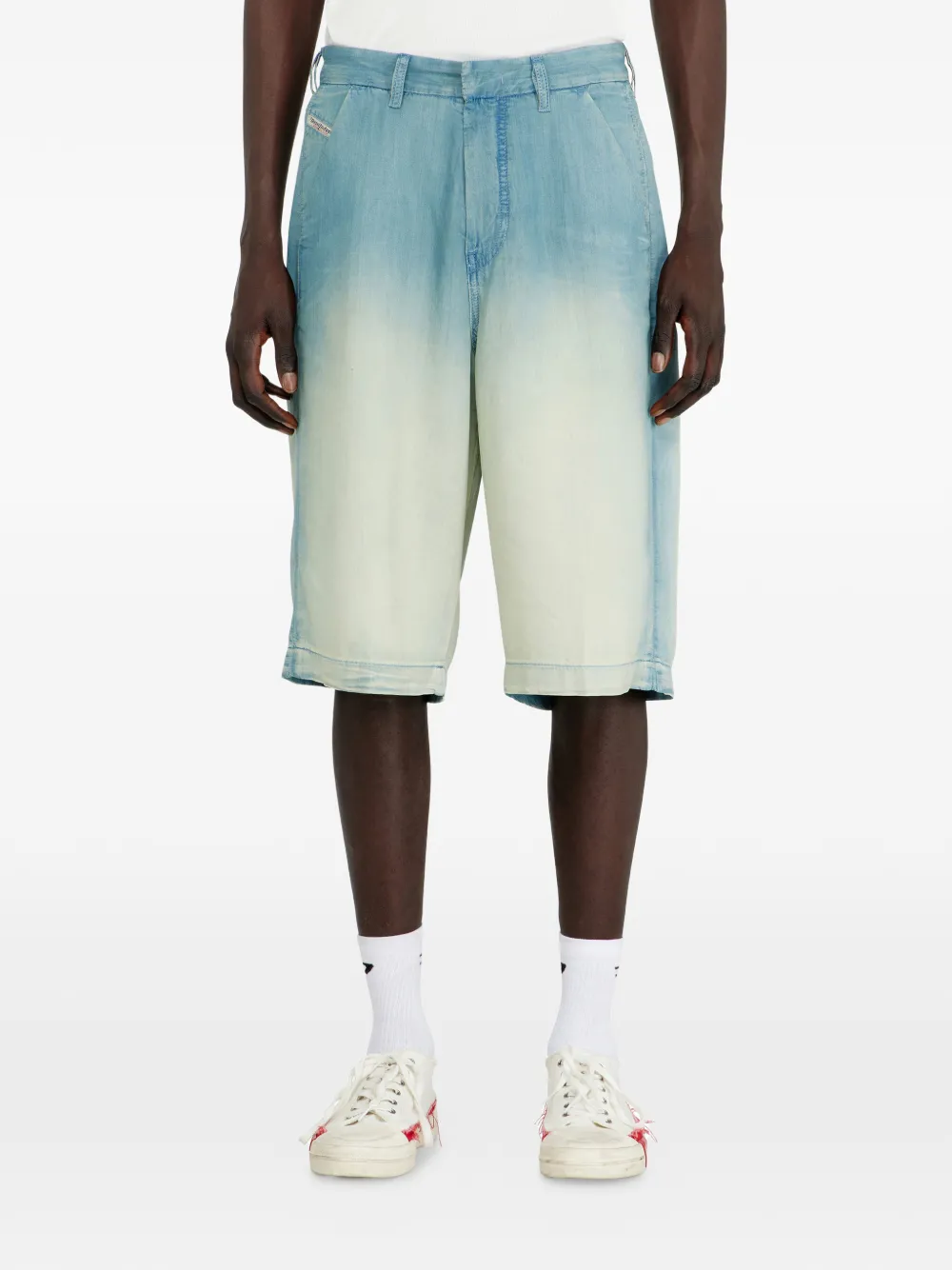 Diesel Denim shorts Blauw