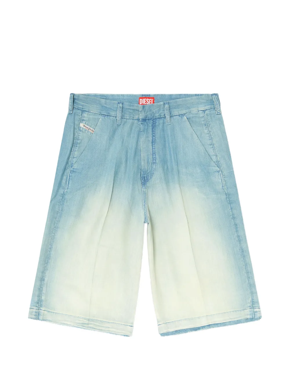 Diesel gradient-effect denim shorts - Blue