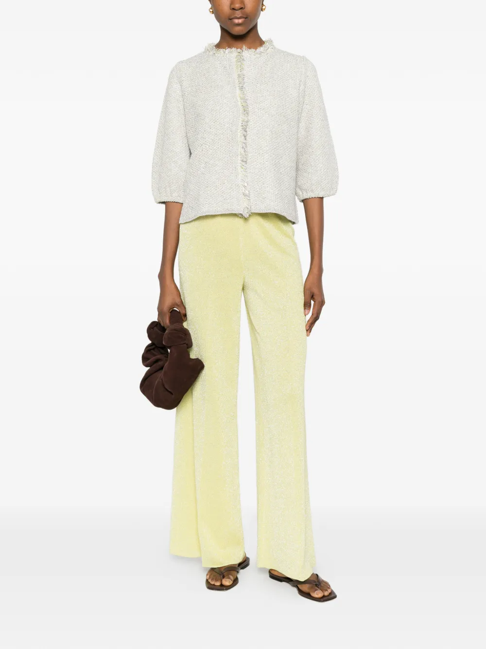  Neera Veste à Franges - Jaune 