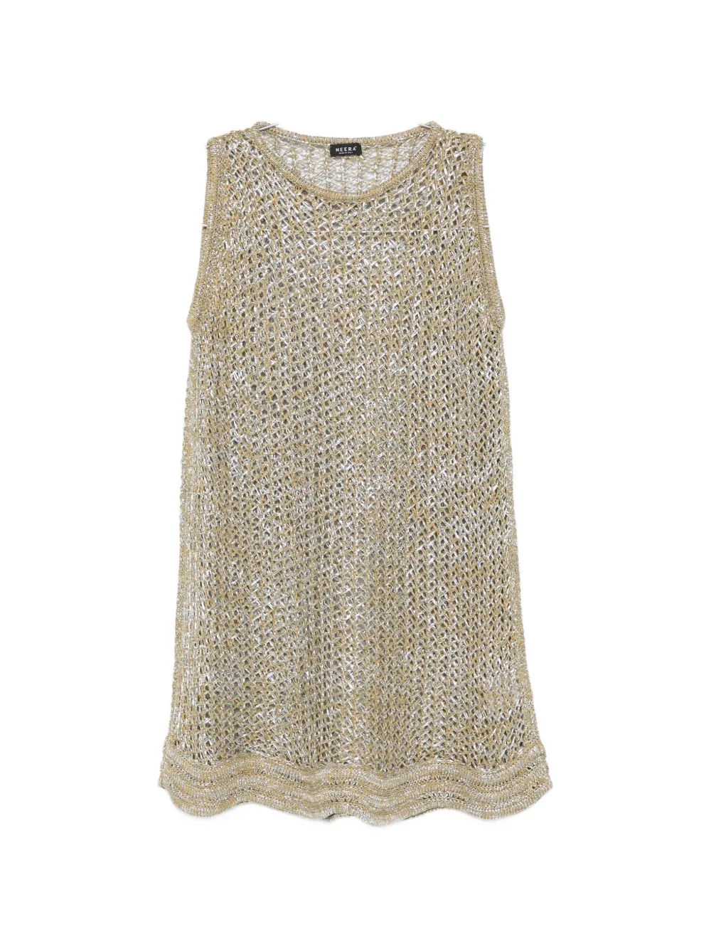 Neera open-knit mini dress - Oro