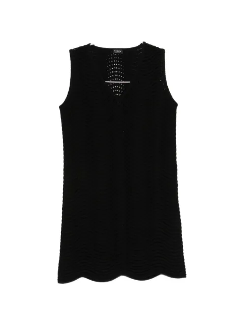 Neera V-neck textured mini dress