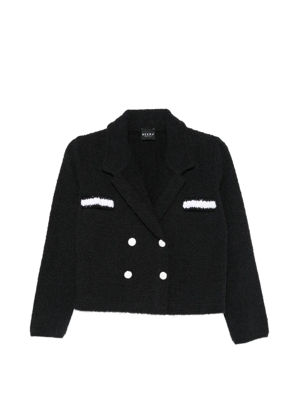 Neera double-breasted cropped jacket - Nero