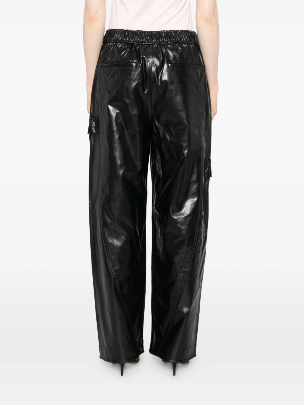 GANNI Cargo broek Zwart