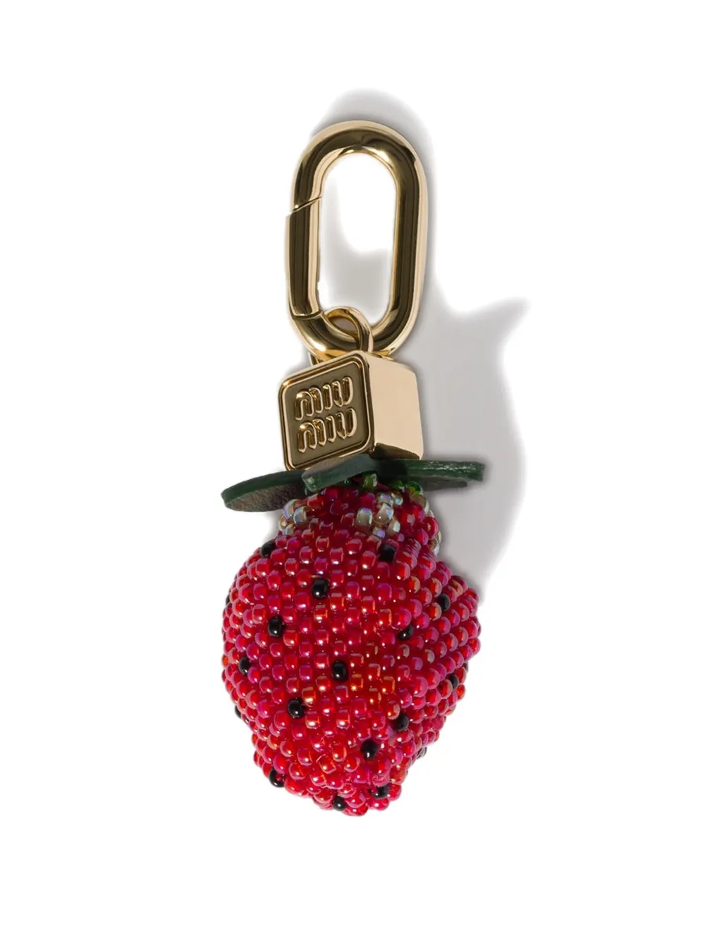 Miu Miu beads and leather micro trick - Oro