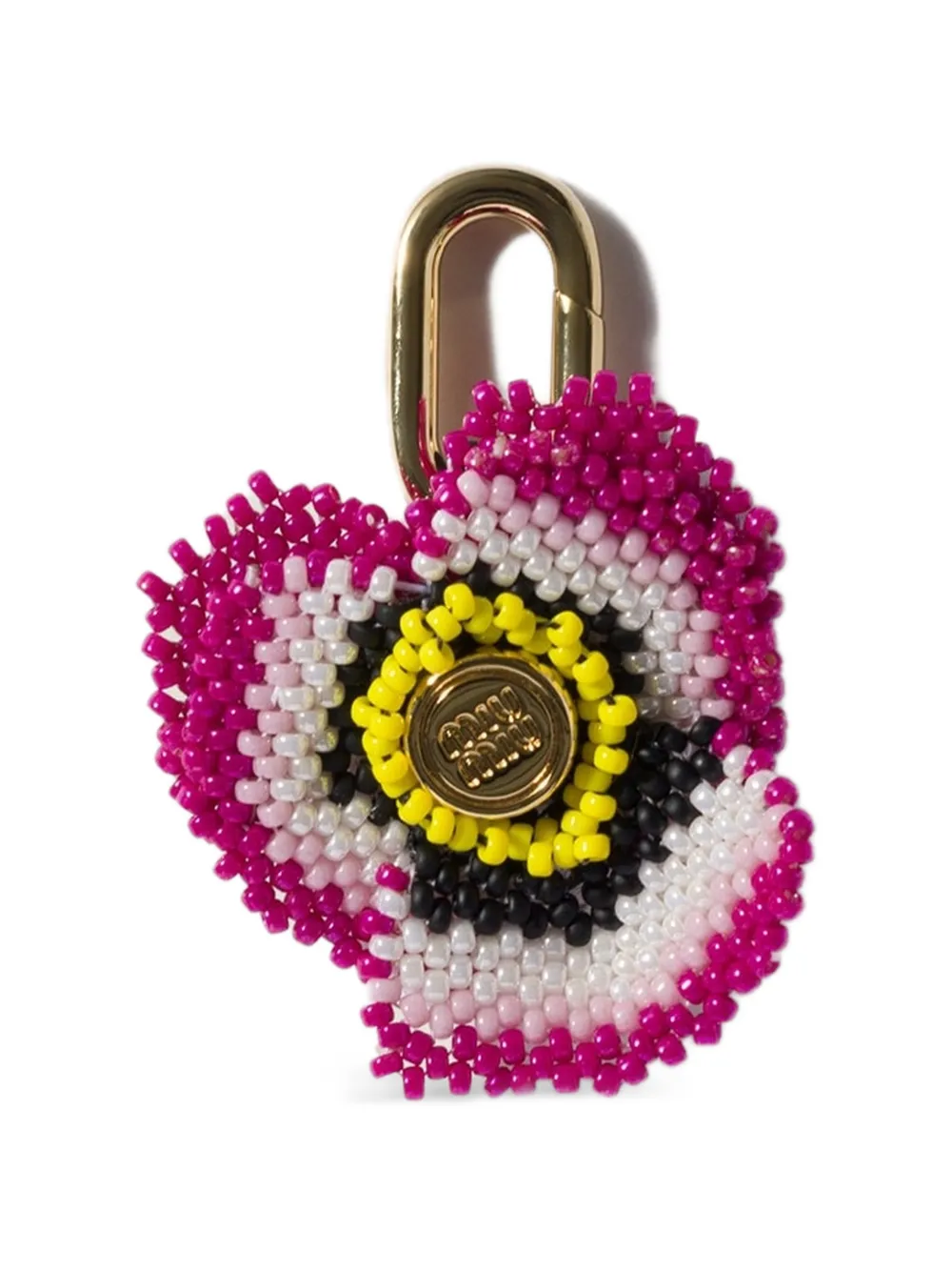 Miu Miu beads, and metal micro trick - Gold