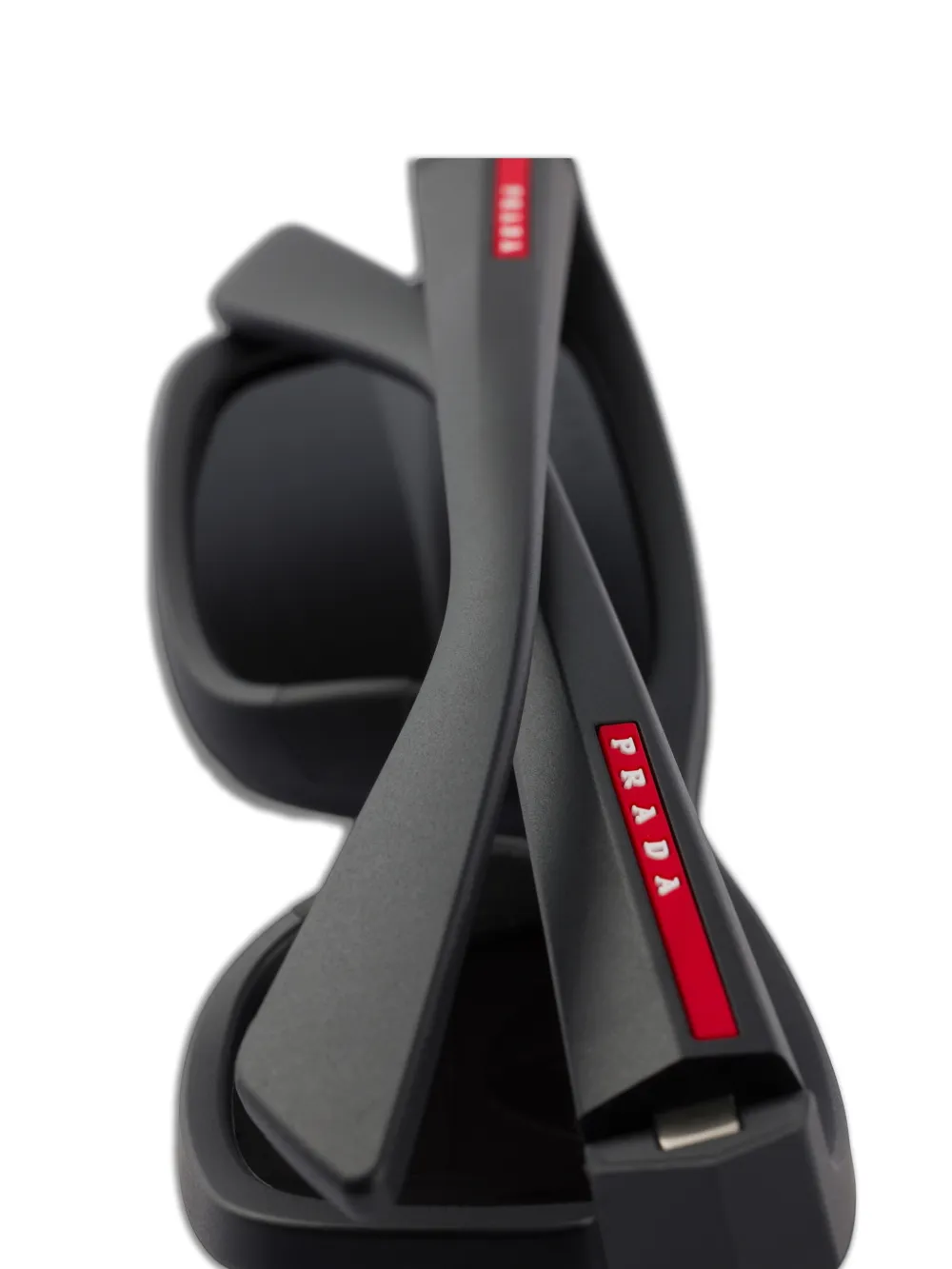 Prada Eyewear Linea Rossa zonnebril Zwart
