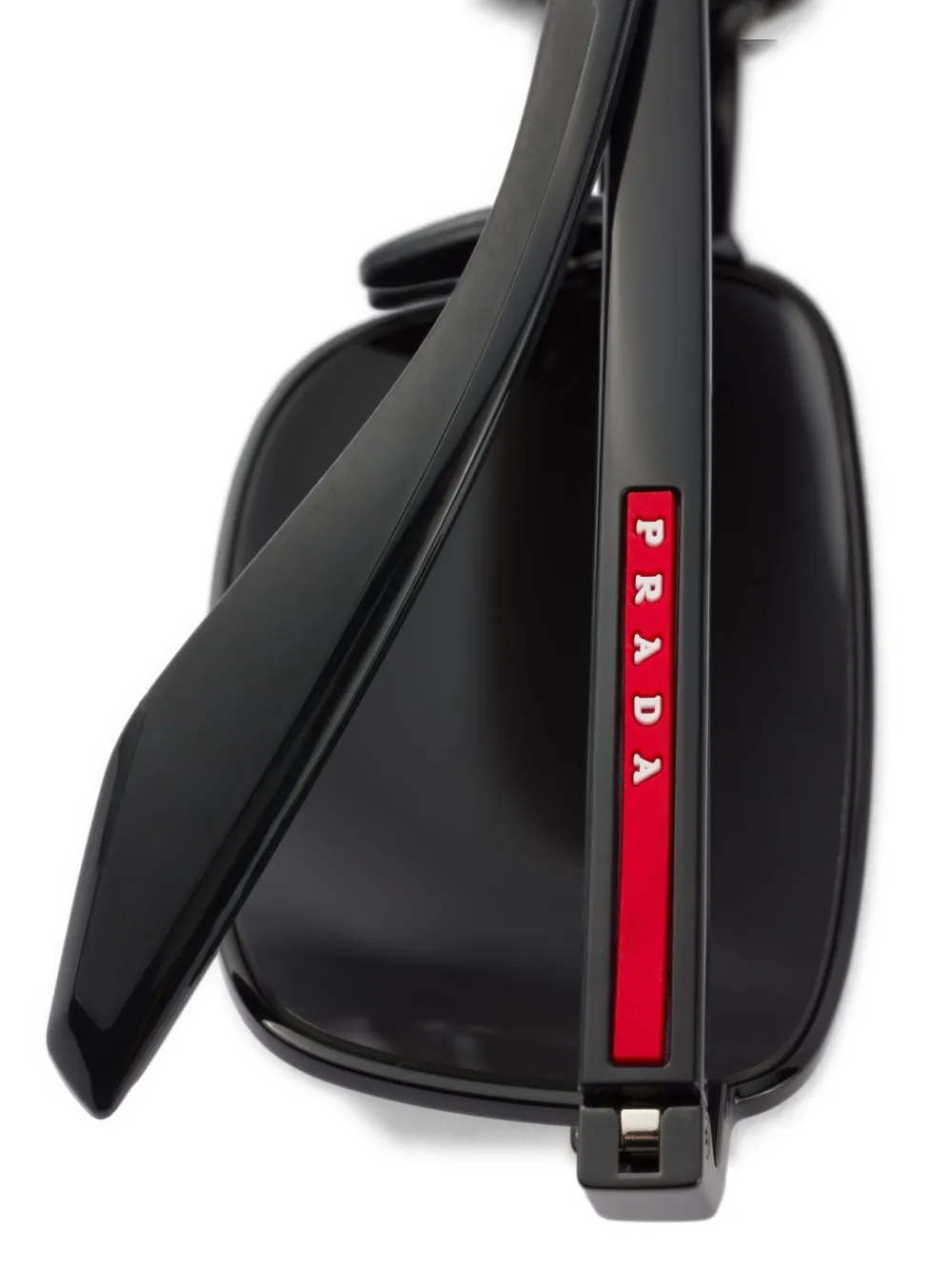 Prada Eyewear Linea Rossa zonnebril Zwart