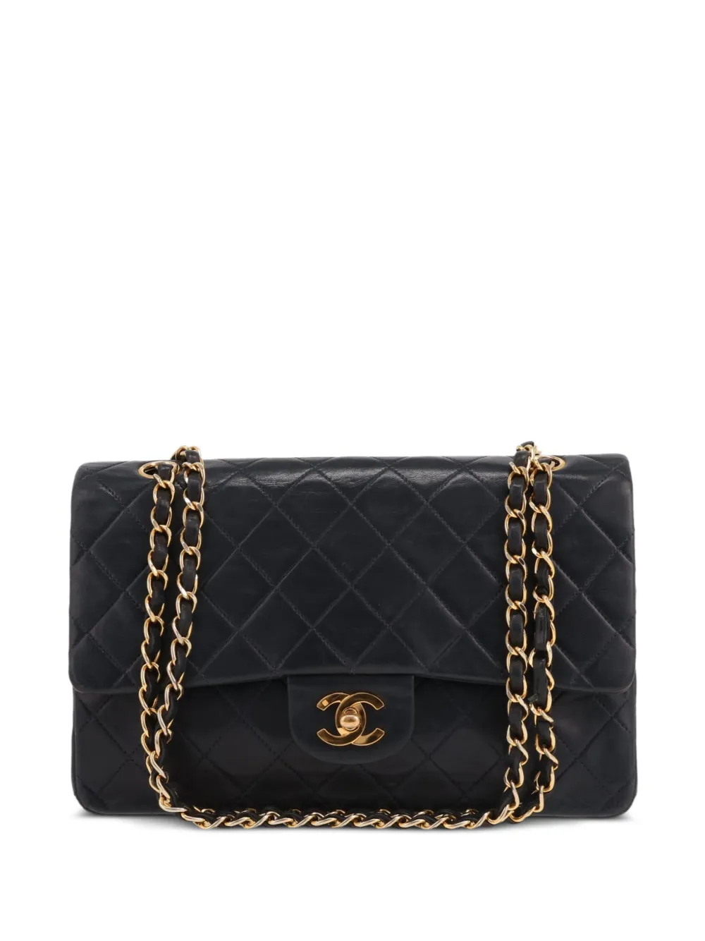 CHANEL Pre-Owned 1990s Timeless Classic leather shoulder-bag - Blue