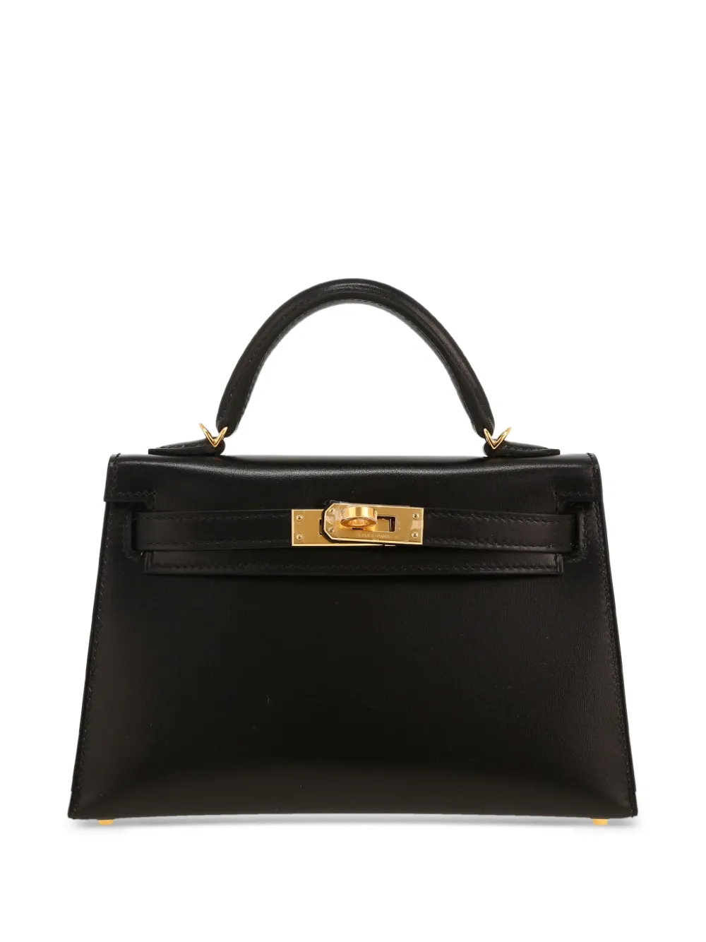 Hermès Pre-Owned 2024 20 Kelly two-way leather crossbody-bag - Nero