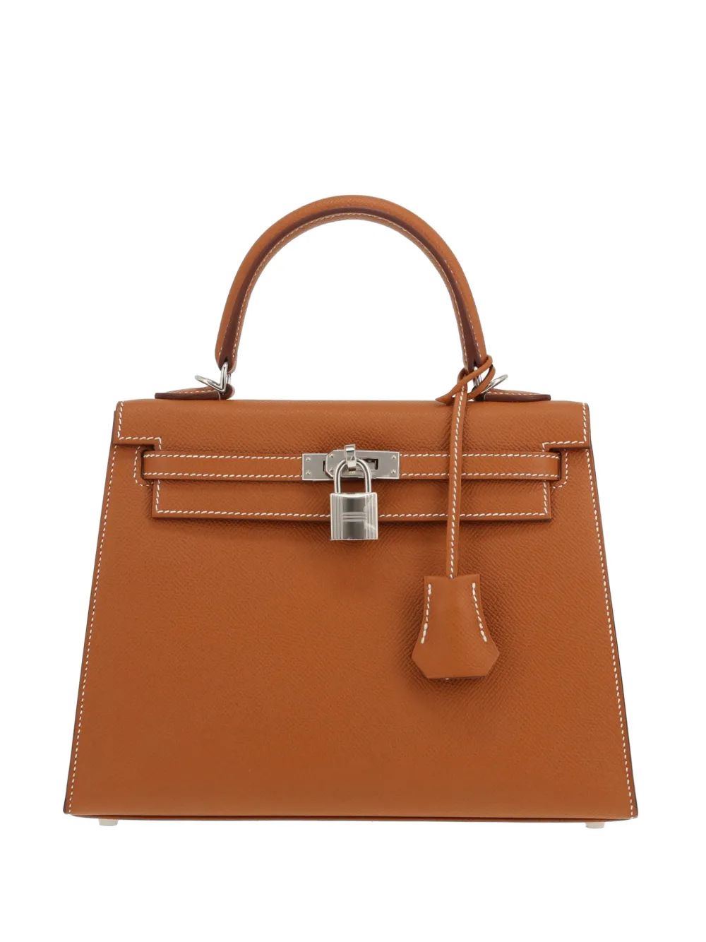 Hermès Pre-Owned 2025 25 Kelly two-way leather handbag - Marrone