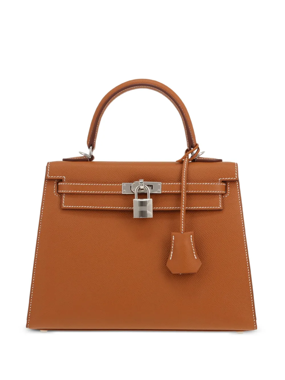Hermès Pre-Owned 2025 25 Kelly two-way leather handbag - Marrone