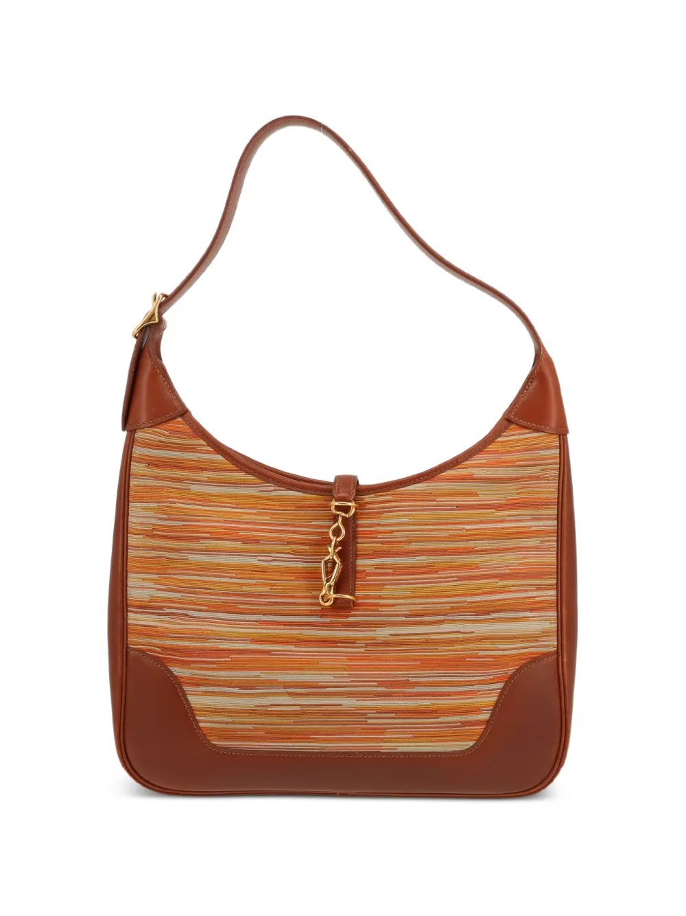 Hermès Pre-Owned 2002 Trim adjustable strap leather shoulder bag - Braun