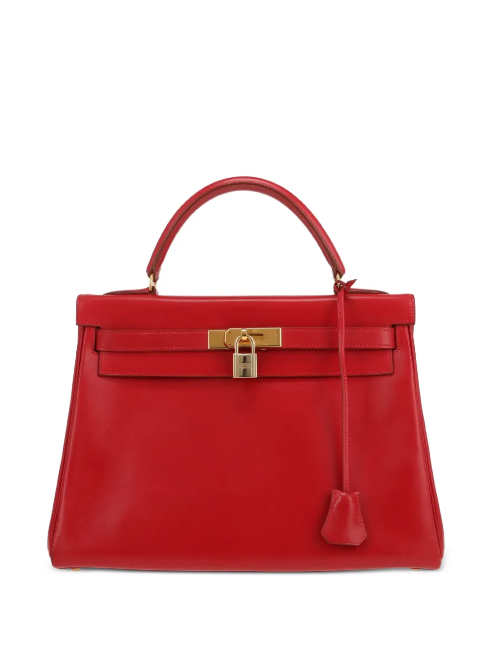 Hermès Pre-Owned 1996 Kelly 32 gilt hardware leather handbag - Rot