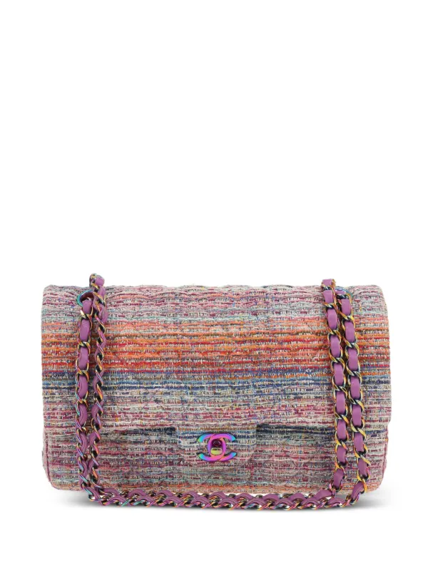 Chanel Pre-owned 2020 Timeless Classic Logo Chain Shoulder Bag in Pink