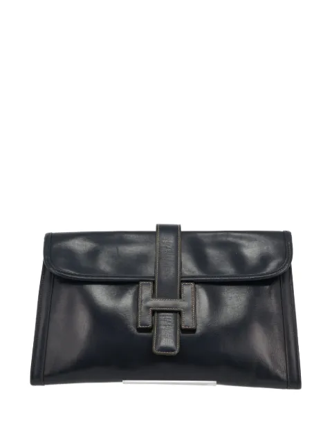 Hermès Pre-Owned 1992 Jige leather flap pouch bag