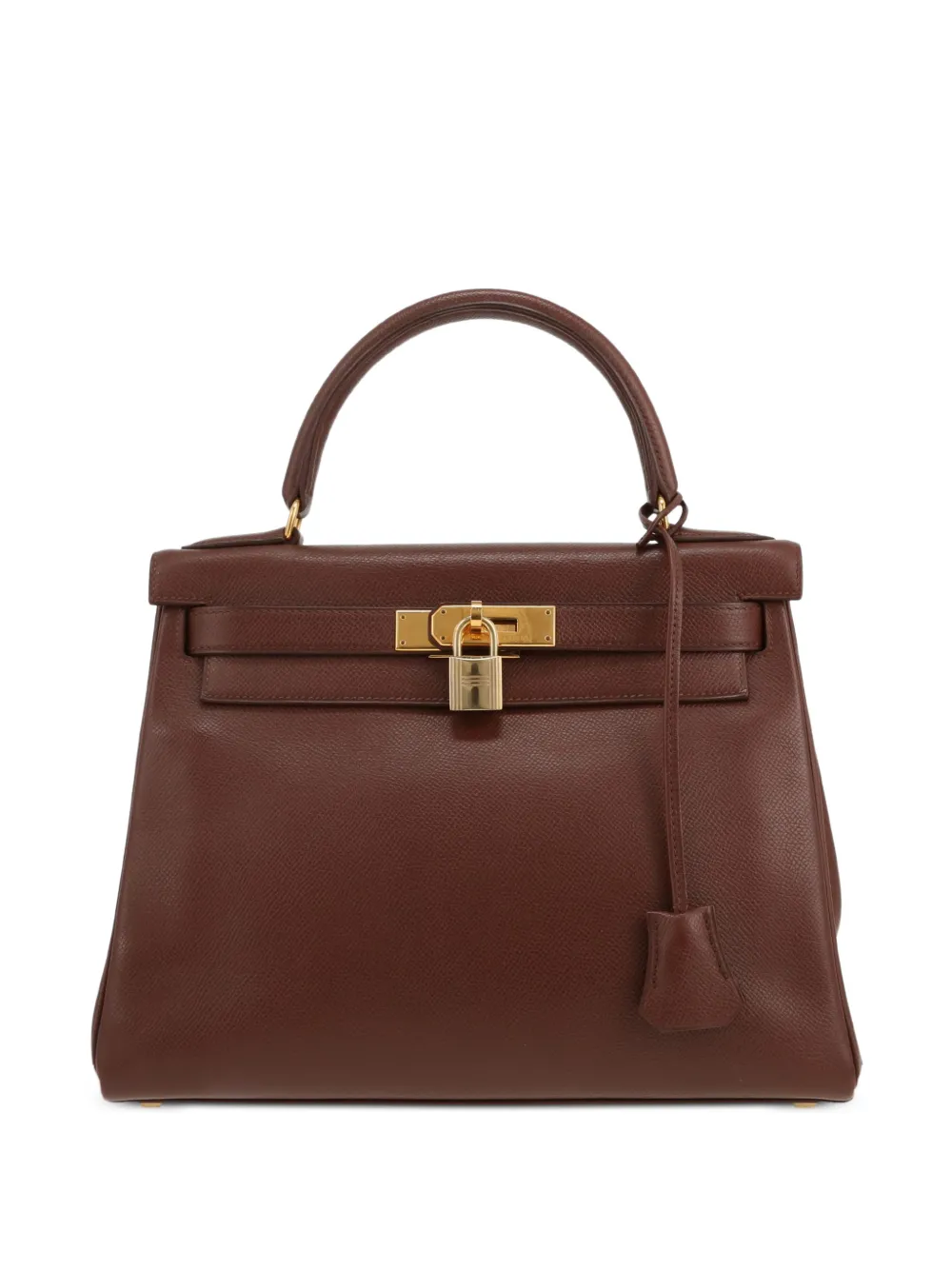 Hermès Pre-Owned 1996 Kelly flap leather handbag - Marrone