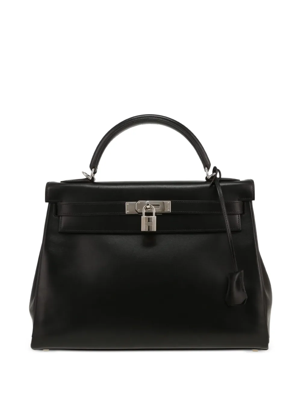 Hermès Pre-Owned 2003 Kelly leather handle handbag - Black