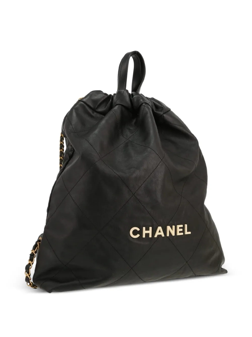 Chanel Pre-owned 2020 Chanel 22 Backpack in Black, view 4