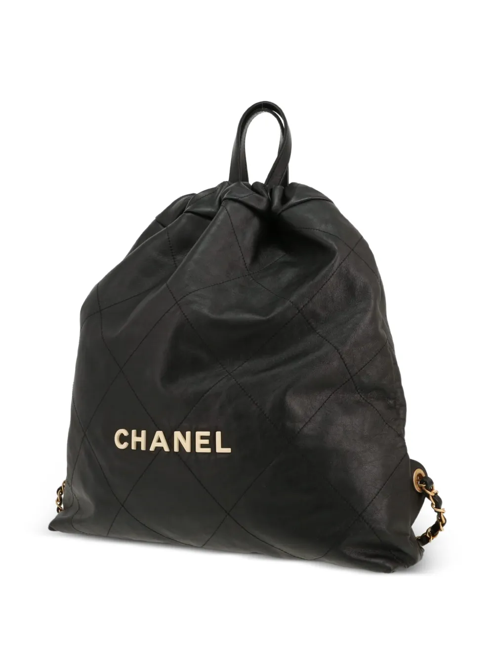 Chanel Pre-owned 2020 Chanel 22 Backpack in Black, view 5