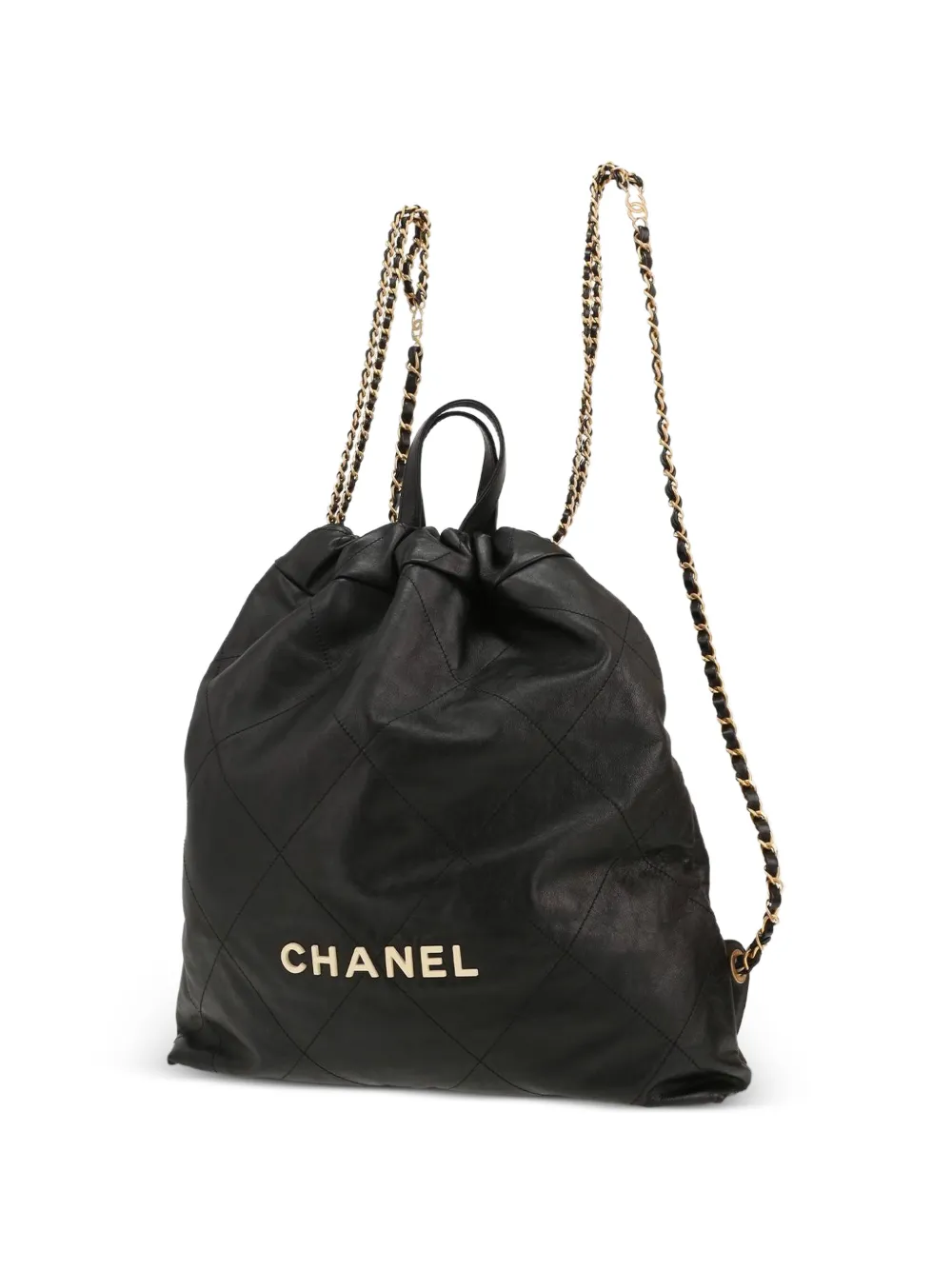 Chanel Pre-owned 2020 Chanel 22 Backpack in Black, view 3